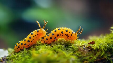 Fototapeta premium Beautifully colored parasites adapting to harsh environments, thriving in adversity, Adaptive parasites, Survival in nature
