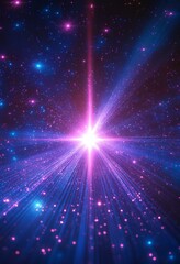 Fototapeta premium 光線と青い背景