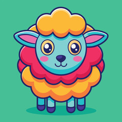 Cute Woolly Sheep Design