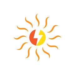 Solar energy logo icon