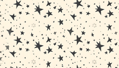 Obraz premium Repeating small icons, like stars, dots, or simple symbols, evenly spaced on a neutral background for a subtle pattern.