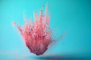 Make up  powder splashes background