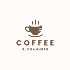 Coffee logo design template vector illustration