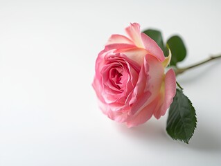 Rose isolated on white background AI Generative