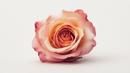Rose isolated on white background AI Generative