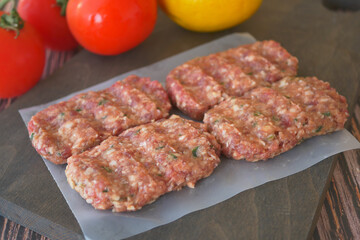 Raw Meat, Meatball for Burger