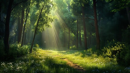 Fototapeta premium Illuminating Contrasts: Enhancing Depth and Vibrancy with Lighting and Shadows