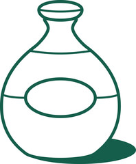 Bottle Line Icon