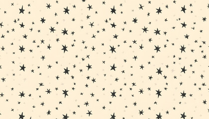 Fototapeta premium Repeating small icons, like stars, dots, or simple symbols, evenly spaced on a neutral background for a subtle pattern.