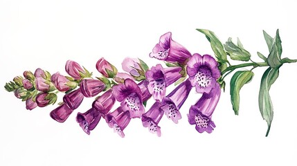 purple iris flower isolated