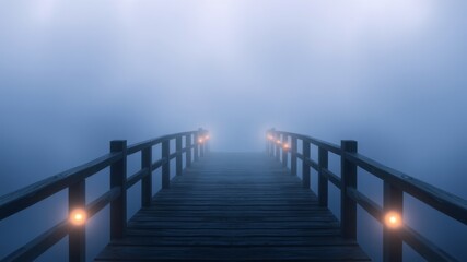 Fototapeta premium Glow Banner Simple Illustration for Landscape or Graphic Resources