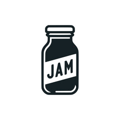 bottle jam food sweet logo vector illustration template design