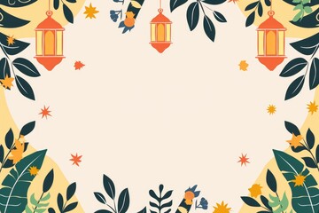 Islamic Muslim Arabian mosque style pattern background