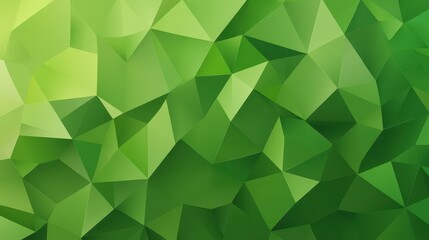 Fototapeta premium Modern origami background in vibrant green features triangle designs for a fresh, geometric look in your business materials.