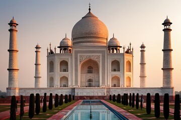 Majestic Taj Mahal of Agra: A Seamless Blend of Traditional and Contemporary Artistic Styles