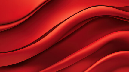 Obraz premium Elegant abstract red silk background with soft waves and luxurious creases, perfect for modern designs and textiles.