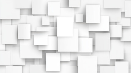 Obraz premium Explore a modern, abstract banner showcasing big white squares, perfect for a clean and stylish backdrop in your designs.