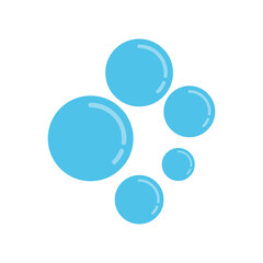bubble water foam icon vector design flat style