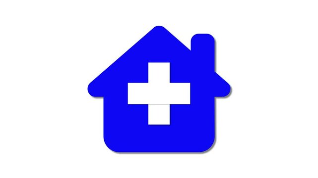 Home icon with plus sign symbolizes property addition. Represents new listings and home expansion.