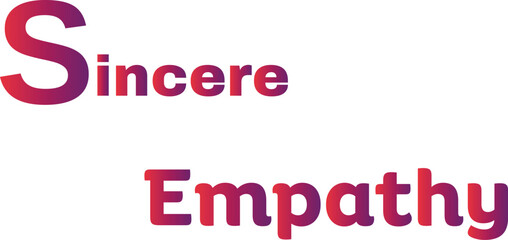 Sincere Empathy T-Shirt Creative Design with Special Quote