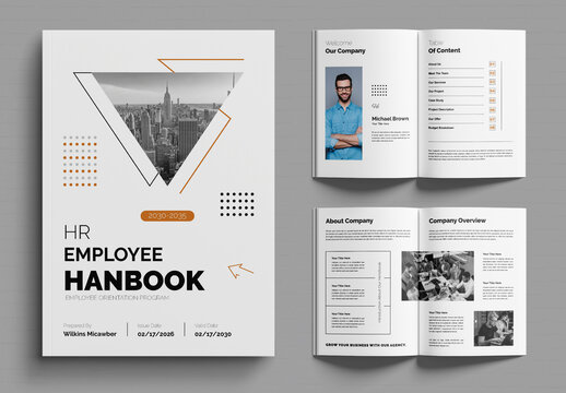Hr Employee Handbook Layout