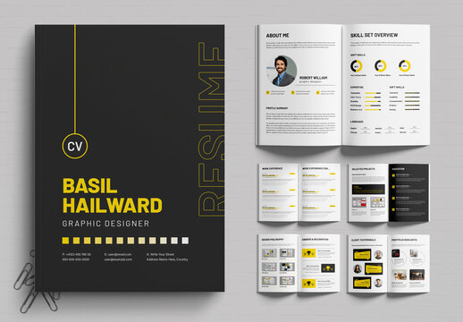 Resume Booklet Template