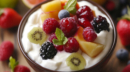 Fruits with Yogurt