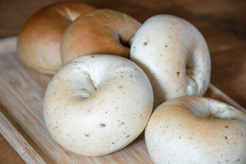 A healthy bagel breakfast