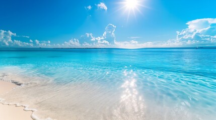 White sandy beaches and crystal clear blue waters