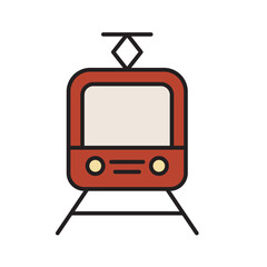Commuter Line for Transportation Icon