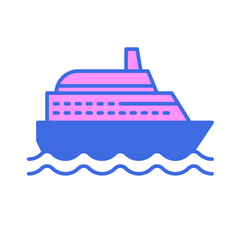 Cruise Ship for Transportation Icon