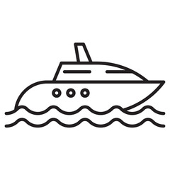 Yacht for Transportation Icon