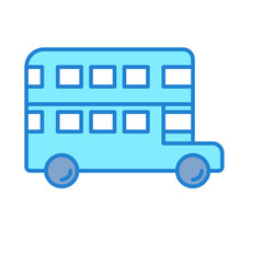 Double Decker Bus for Transportation Icon