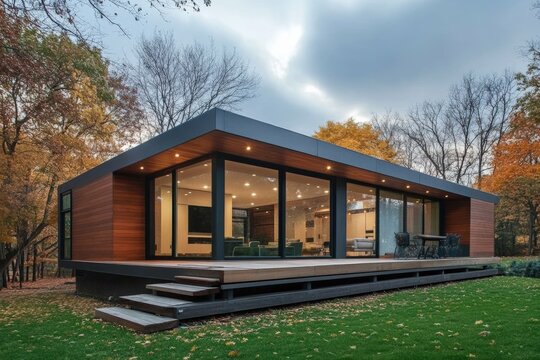 Modular houses of modern architecture