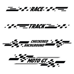 Sport checkered pattern text designs