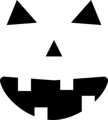 scary face halloween.svg