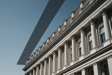 Fototapeta premium Discover the Minimalist Shadow Overlay Effect on Stunning Architectural Backgrounds