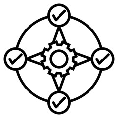 Obraz premium Project Management Icon Element For Design