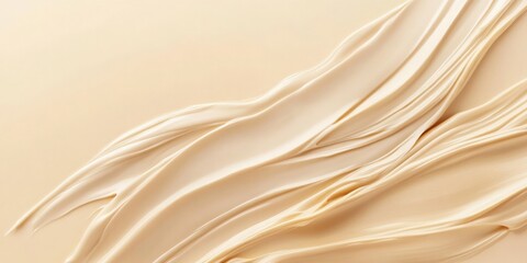 Obraz premium A smooth and elegant cream texture that flows gracefully, ideal for beauty, skincare, or lifestyle themes.