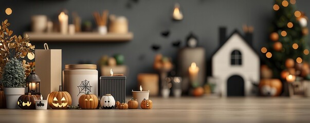 Creative Halloween promotion ideas image featuring a variety of themed products