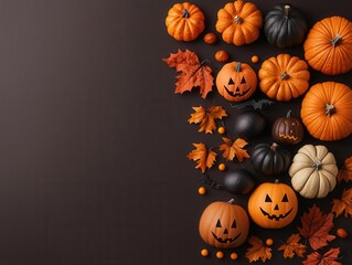 Halloween promotion products poster showcasing a variety of themed items