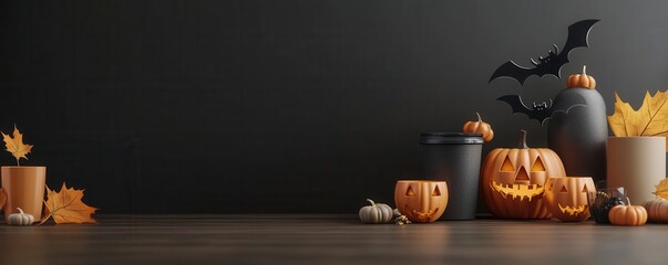 Seasonal Halloween sales flyer featuring themed visuals