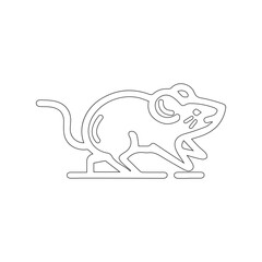 Rat icon art vector illustration