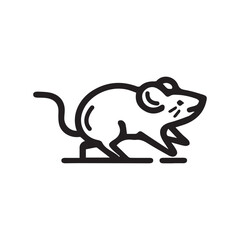 Rat icon art vector illustration