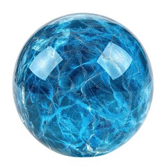 Fototapeta premium Blue energy ball transparency bcakground isolated 
