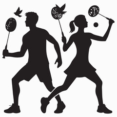 boxing Boxer Silhouette vector editable printable Illustration 