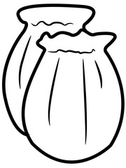 Cute Baby Shower Outline Element 
