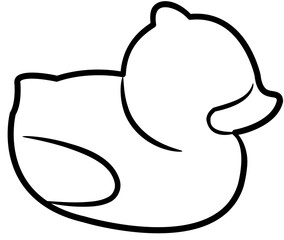 Cute Baby Shower Outline Element 
