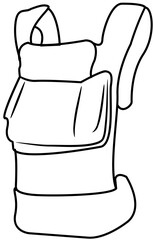 Cute Baby Shower Outline Element 
