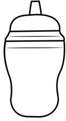 Cute Baby Shower Outline Element 
